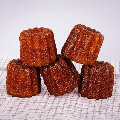 Darware Copper Canelle Pastry Molds (4-Pack); 2-Inch Bordeaux French Custard Cannele Cake Traditional Pastry Baking Molds with Heat-Conducting Copper - CookCave