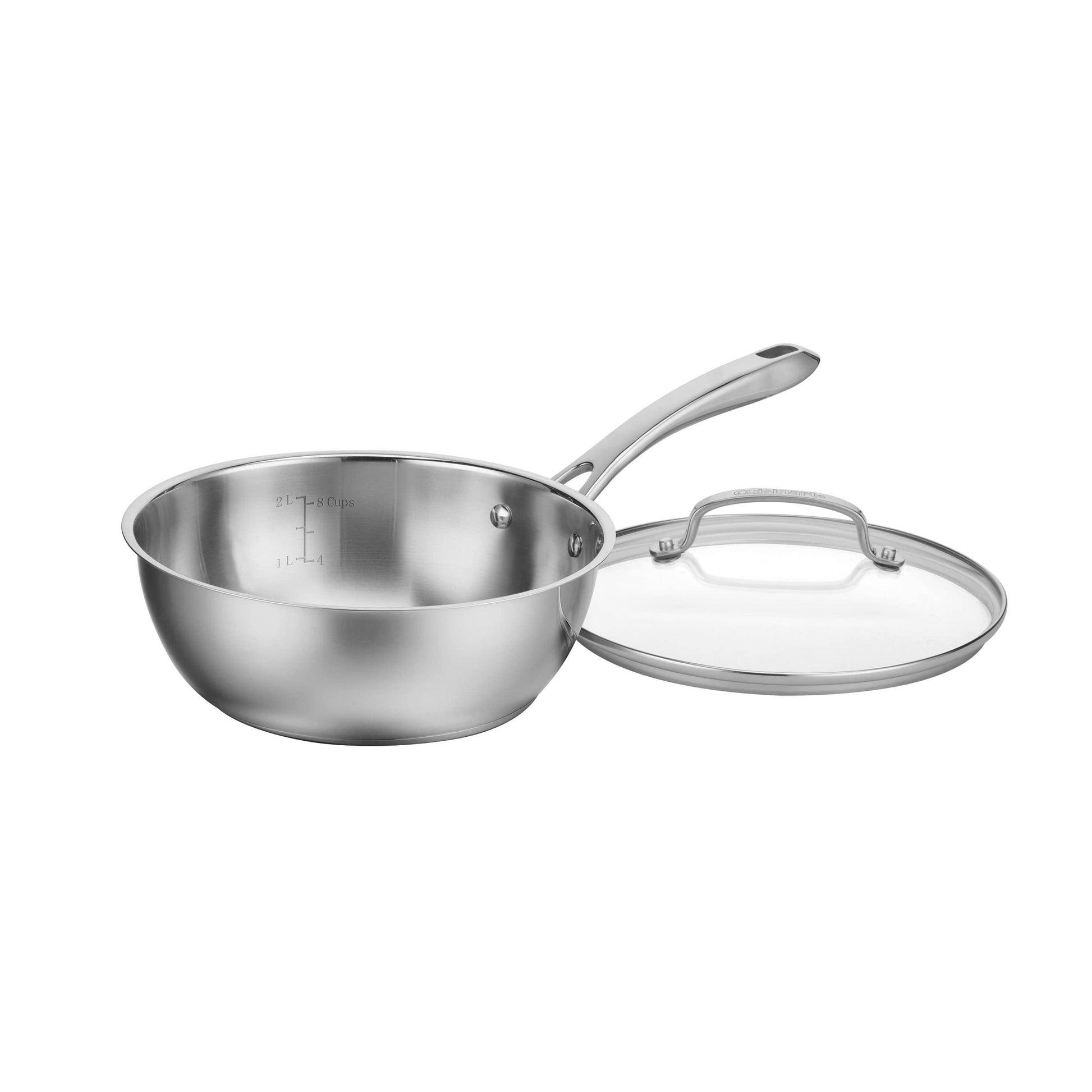 Cuisinart Sauce Pan with Lid by Cuisinart, 3 Quart Chef's Pan, Stainless Steel, 8335-24 - CookCave