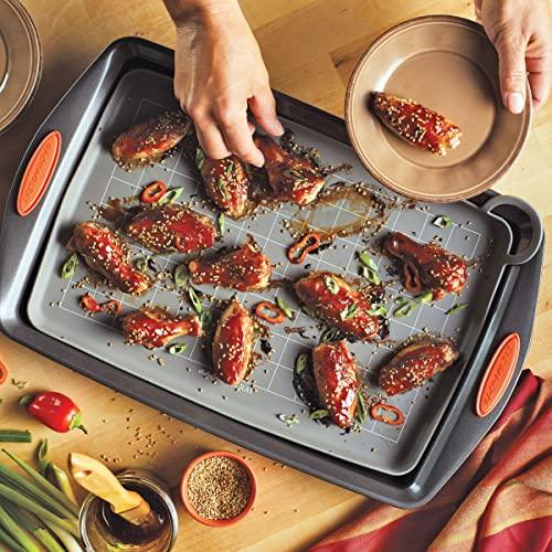 Rachael Ray Tools and Gadgets Silicone Nonstick Roasting and Baking Mat, 10 Inch x 14.75 Inch, Gray - CookCave