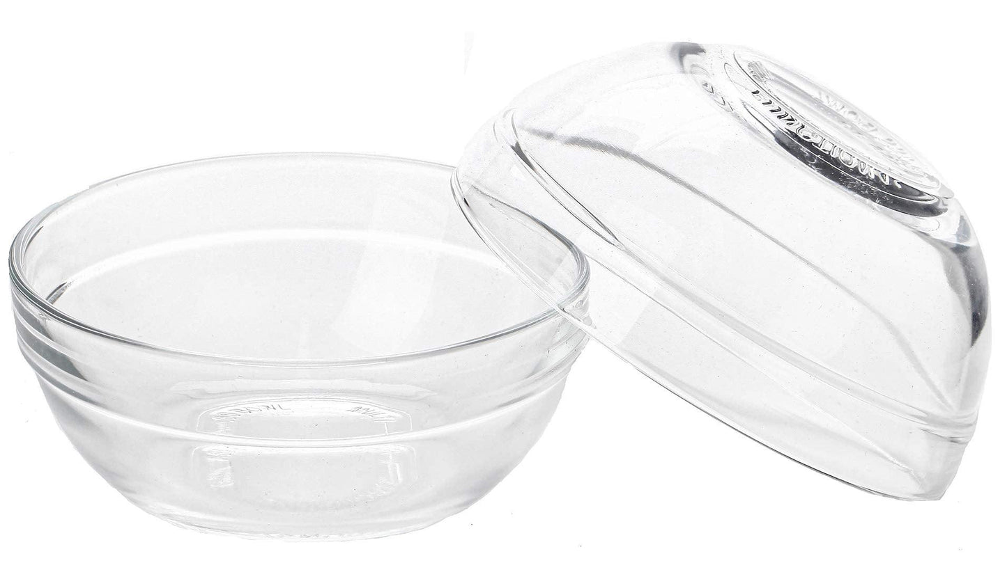 Lawei Set of 12 Glass Bowls - 3.5 inch Mini Prep Bowls Serving Bowls Glass Salad Bowl for Kitchen Prep, Dessert, Dips, Candy Dishes - CookCave