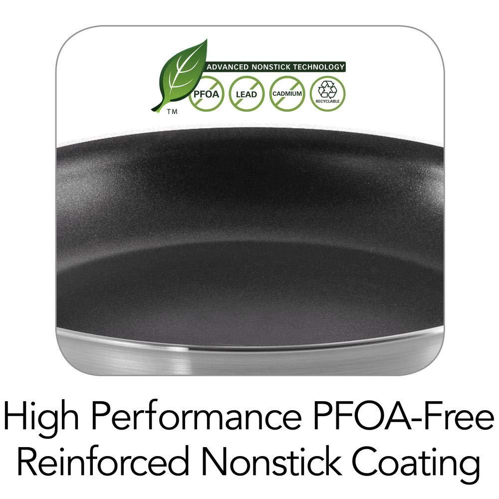 Tramontina 80114/535DS Professional Aluminum Nonstick Restaurant Fry Pan, 10", NSF-Certified - CookCave