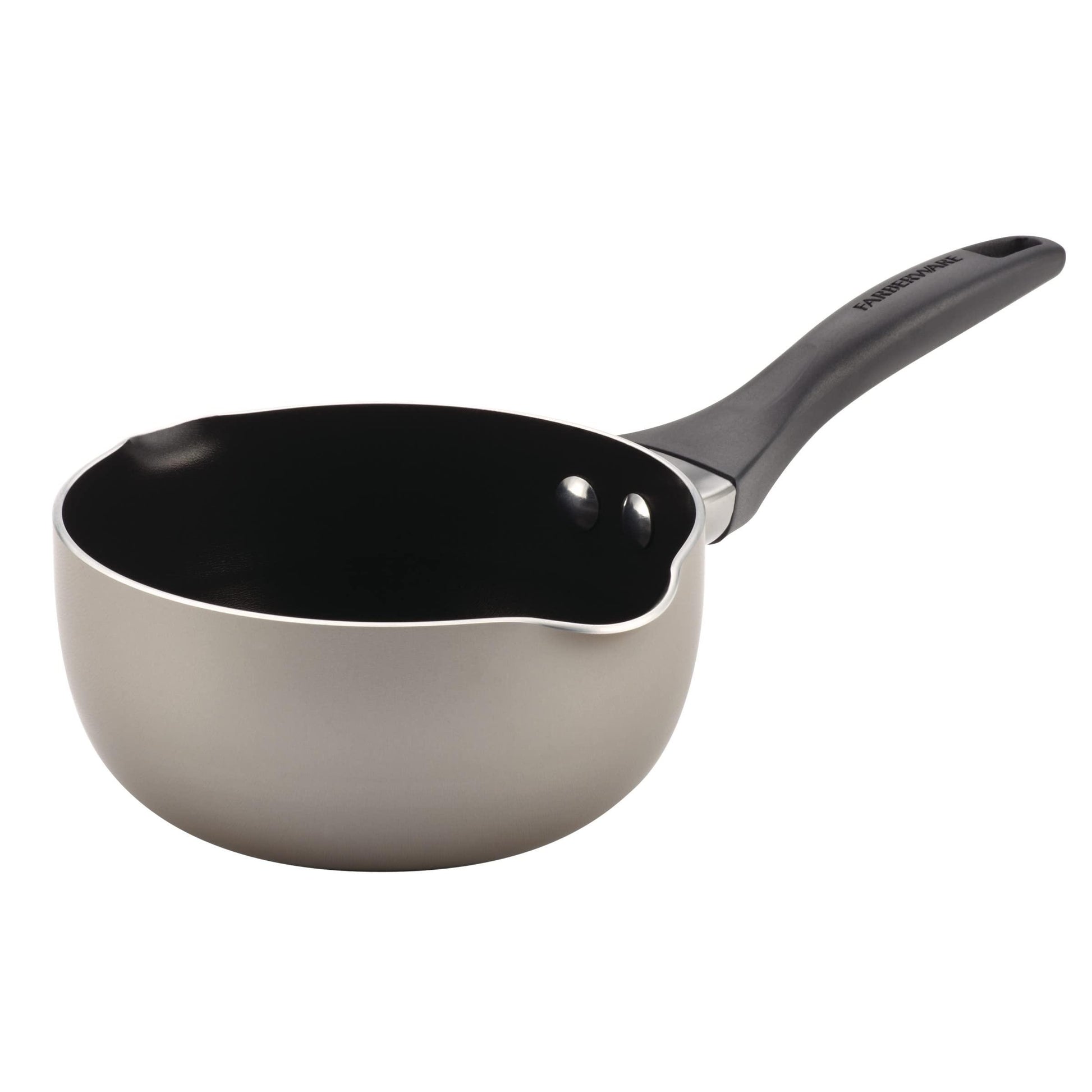 Farberware 21666 Dishwasher Safe Nonstick Sauce Pan/Saucepan/Saucier, 1 Quart, Silver - CookCave