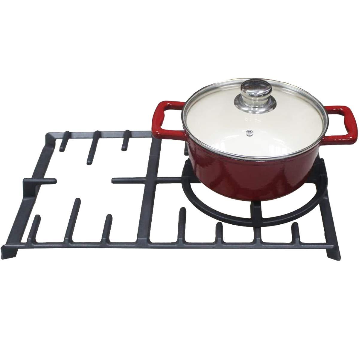 Utheer Cast Iron Wok Support Ring Gas Stove Burner Grate, Universal Non Wok Ring for kitchen Samsung, GE, Frigidaire, Whirlpool, KitchenAid Etc, Gas Stove Accessories, 9 Inch - CookCave