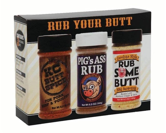 Rub Your Butt Championship BBQ Seasoning Gift Pack - CookCave