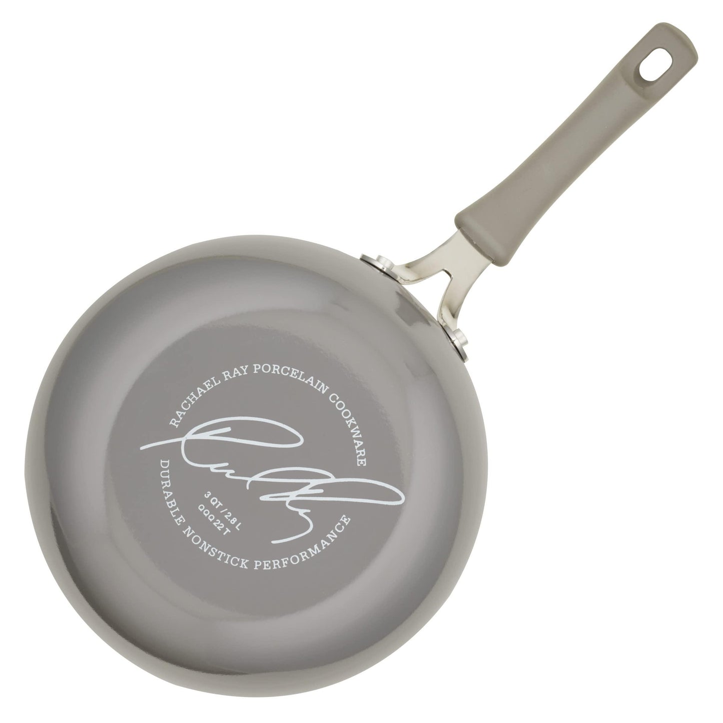 Rachael Ray Cook + Create Nonstick Saucier Pan/Saucepan, 3 Quart, Gray - CookCave