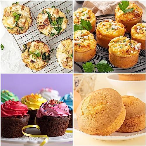 Inn Diary Silicone Muffin Pan for Baking 24 Cups Non-Stick Mini Cupcake Pan,BPA Free Silicone Baking Mold for Muffin Cupcake Egg Bite Maker 2 Pack,Black - CookCave