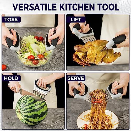 Meat Shredder Claws with Ultra-Sharp Blades for Shredding Meat, Lift, Handle, and Cut - CHEFSSPOT Chicken Shredder Turkey Lifters - Heat Resistant Grill Accessories -BBQ Grilling Gifts for Men & Women - CookCave