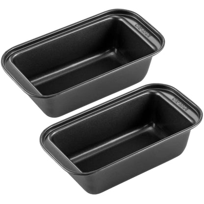 CHEFMADE Bread Loaf Pan, Nonstick Meatloaf Small Pan, 3.1" x 5.8", Set of 2 - CookCave