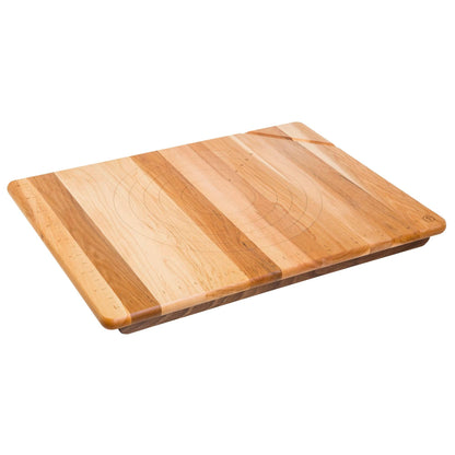 JK Adams Maple with Walnut 24x18 Inch Cleat Pastry Board - CookCave