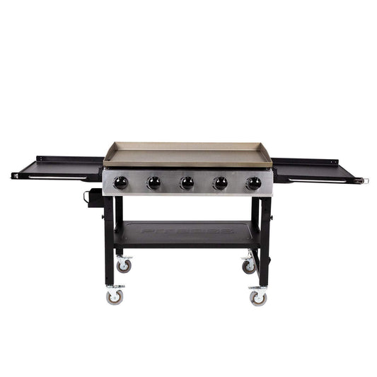 Pit Boss 10762 5 Burner Gas Griddle, Deluxe, BLACK - CookCave