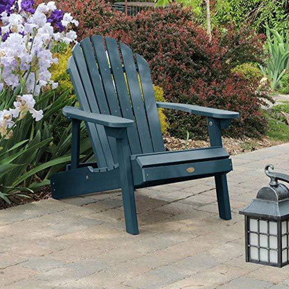 highwood Hamilton Made in the USA Adirondack Chair, Adult Size, Nantucket Blue - CookCave