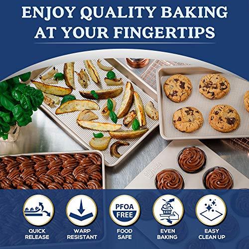 Ultra Cuisine 12-Cup Muffin Pan - Cupcake Tins 12 - Nonstick For Easy Release - Durable And Warp-Resistant - Superior Baking Performance - Muffin Pan No Rust - Aesthetic Baking Experience - Muffin Tin - CookCave