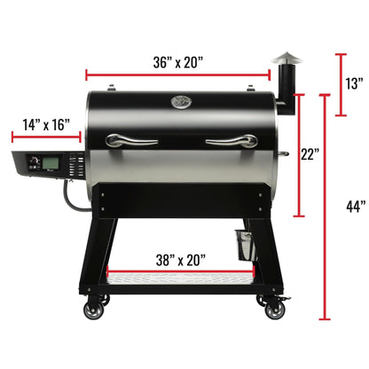 recteq RT-1100 Flagship Wood Pellet Smoker Grill | Wi-Fi-Enabled Smart Pellet Grill | 1100 Square Inches of Cook Space | 40 lbs Hopper | Up to 40 Hours of Cooking | Large BBQ Pellet Grill - CookCave