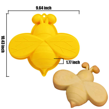 SIQINZONGWA Bee Silicone Cake Pan, Large Size Bee Cake Molds for Baby Shower Birthday Wedding Party Supplies - CookCave