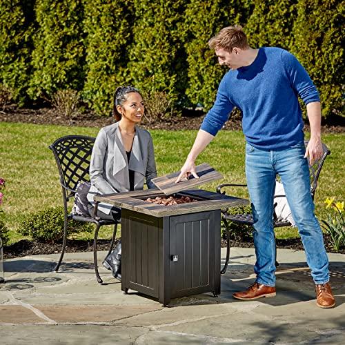 Riley Brown 28” Square Gas Fire Table - CookCave