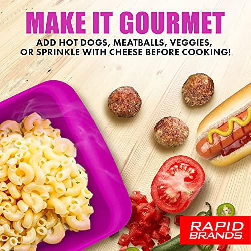 Rapid Mac Cooker | Microwave Macaroni & Cheese in 5 Minutes | Perfect for Dorm, Small Kitchen or Office | Dishwasher-Safe, Microwaveable, BPA-Free (Blue, 1-Pack)… - CookCave