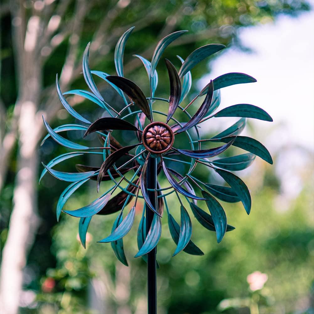 VEWOGARDEN 360° Outdoor Wind Spinner, Wind Sculpture Spinner with Metal Stake, Yard Art Decor for Patio, Lawn & Garden 63 * 13 - CookCave