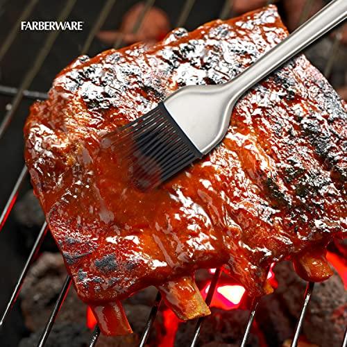 Farberware Barbeque Stainless Steel with Acacia Wood Handle Basting Brush - CookCave