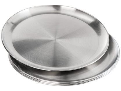 TOPZEA 4 Pack Stainless Steel Pizza Pan, 13-1/2 Inch Pizza Tray Oven Pizza Crisper Pan, Round Pizza Sheet Baking Pan Food Serving Plate for Pie, Cookie, Dishwasher Safe - CookCave