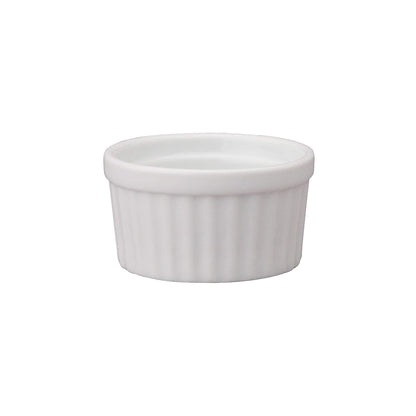 HIC Kitchen Mini Butter Crock Ramekin Set, Fine White Porcelain, 1-Ounce, Set of 6 - CookCave