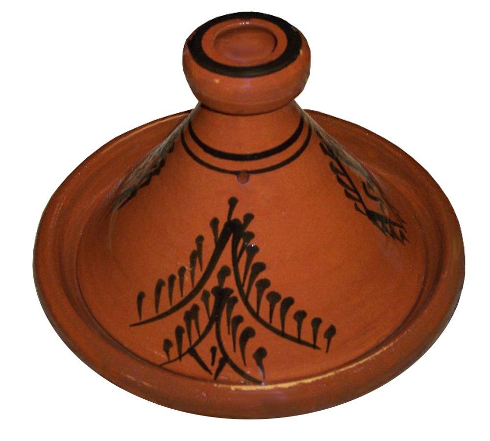 Moroccan small cooking tagine handmade glazed 8 inches in diameter - CookCave