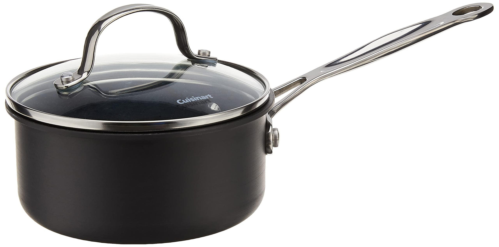 Cuisinart 1-Quart Saucepan, Chef's Classic Nonstick Hard Anodized Saucepan w/Cover, 619-14 - CookCave