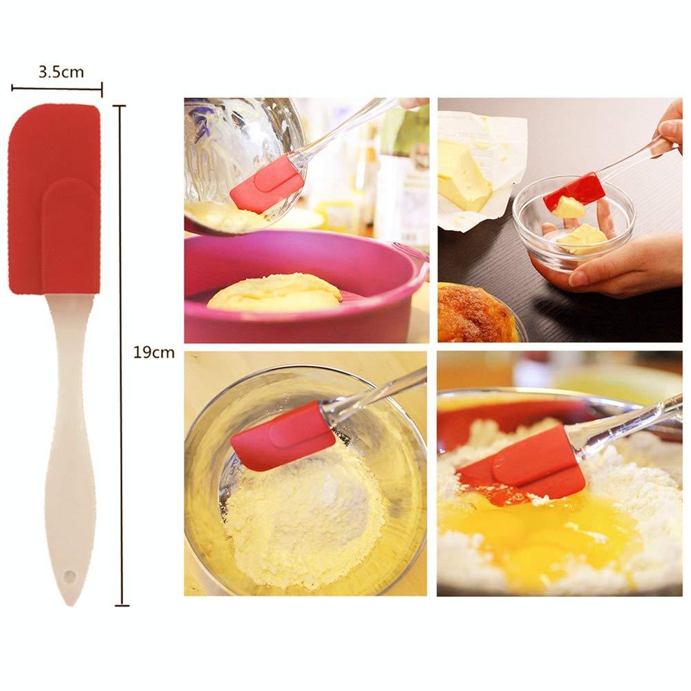 E KAINI 24 Cup Silicone Muffin Mini Cupcak Reusable Tope Baking Pan Set Non Stick cake molds/Dishwasher - Microwave Safe (red/1pack) - CookCave