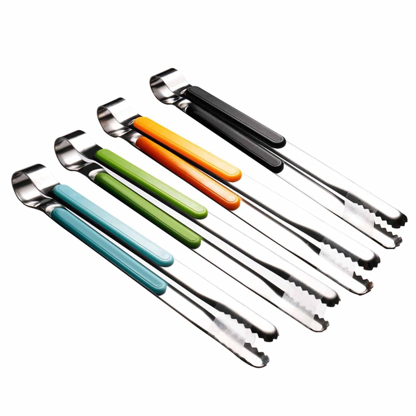 4Pcs Stainless Steel Kitchen Tongs, Serving Tongs for Cooking, 10" Metal Food Tongs with Non-Slip Comfort Grip, Non-Stick Cooking Tongs High Heat Resistant BBQ Tongs Grill Tongs for Barbecue Grilling - CookCave