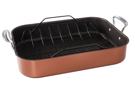Nordic Ware Turkey Roaster with Rack, Copper - CookCave