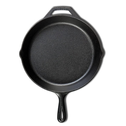 Lodge 10.25 Inch Cast Iron Pre-Seasoned Skillet – Signature Teardrop Handle - Use in the Oven, on the Stove, on the Grill, or Over a Campfire, Black - CookCave