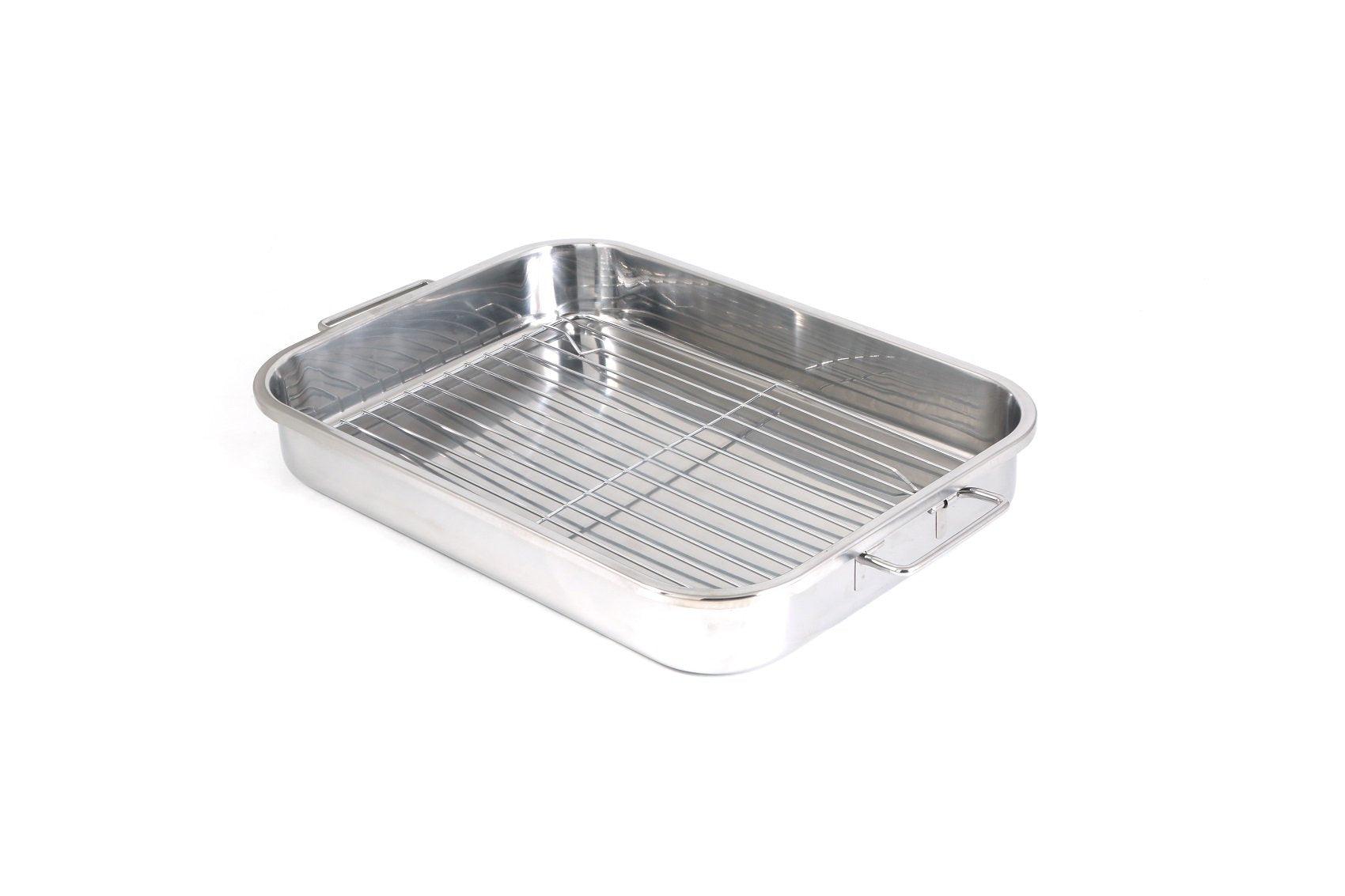 ExcelSteel 591 Roasting Pan, Stainless - CookCave