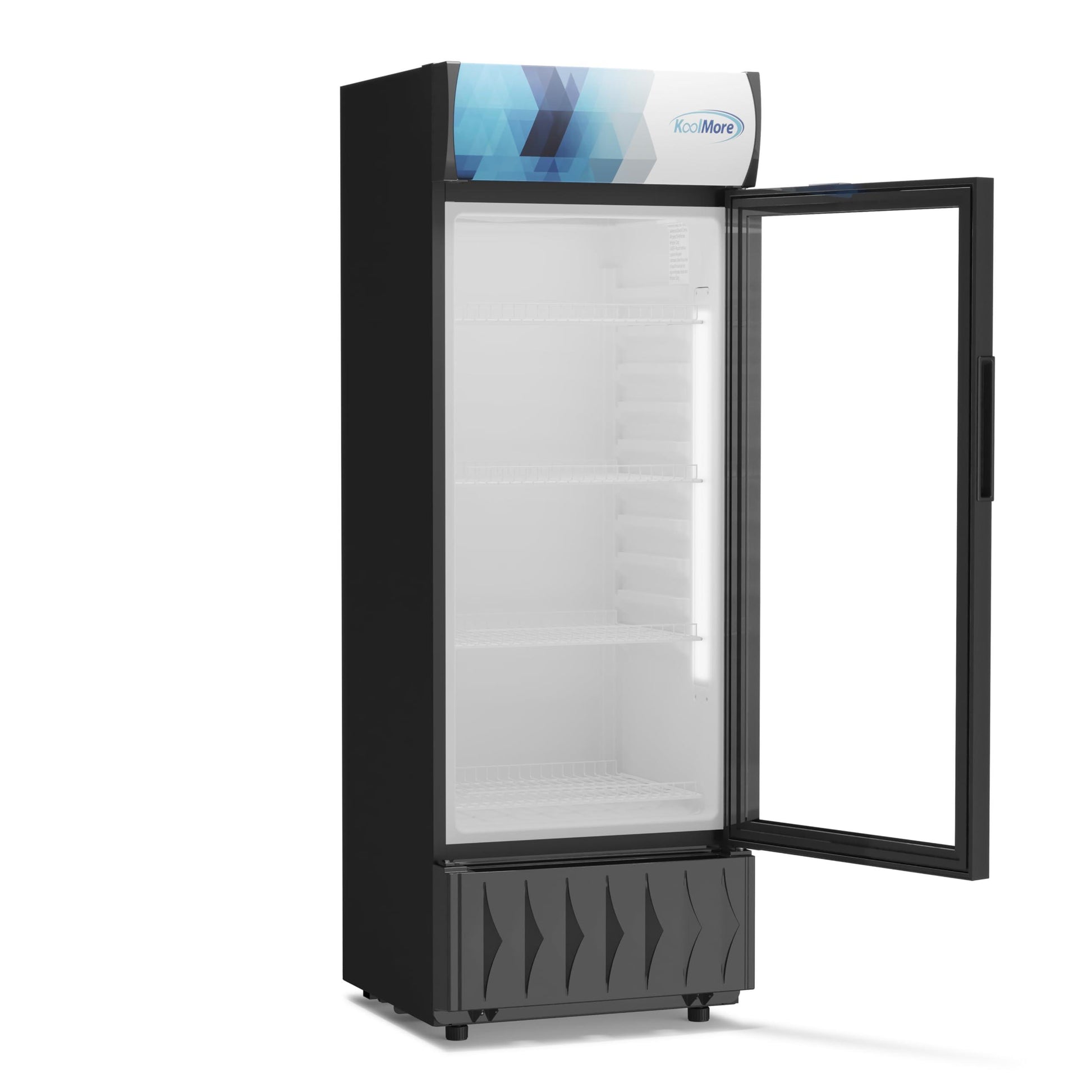KoolMore MDR-9CP Display-Refrigerator, 9 cu.ft. Single Swing Door, Black - CookCave