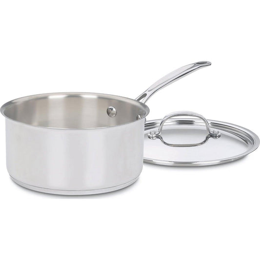 Cuisinart Saucepan w/Cover, Chef's-Classic Stainless Steel Cookware Collection, 3-Quart, 7193-20 - CookCave
