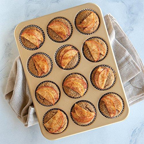 Nordic Ware Naturals Aluminum NonStick Muffin Pan, Twelve 2.75 Inch Cups - CookCave