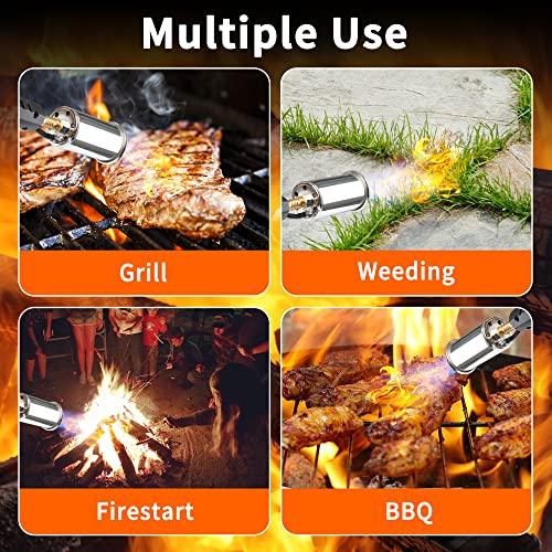 POWERFUL Grill Torch Charcoal Starter,Propane Searing Torch,Charcoal Lighter Campfire Starter,Sear pro,Sous Vide,Kitchen torch, Charcoal BBQ Grill Gun,Culinary Cooking Torch (Fuel Not Included) - CookCave