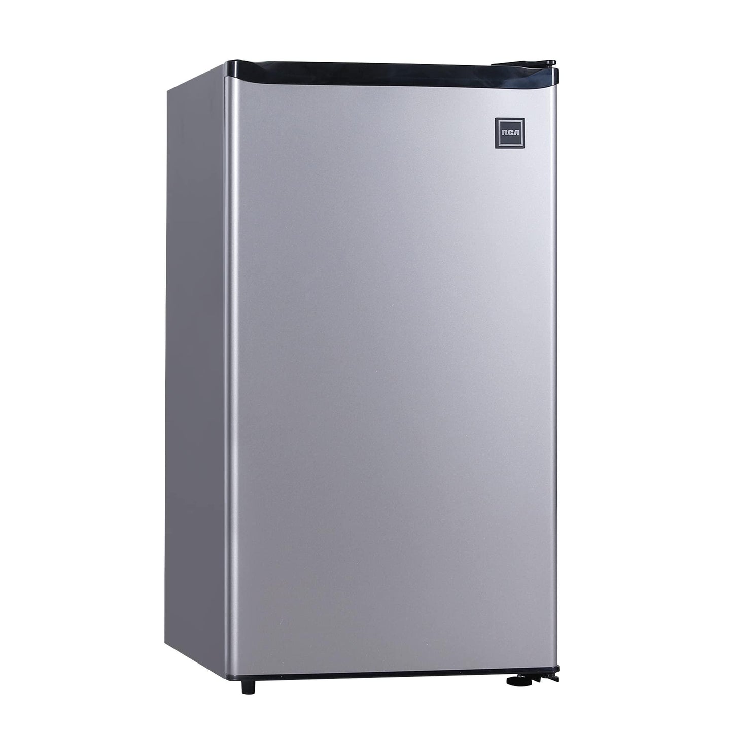 RCA RFR322 Mini Refrigerator, Compact Freezer Compartment, Adjustable Thermostat Control, Reversible Door, Ideal Fridge for Dorm, Office, Apartment, Platinum Stainless, 3.2 Cubic Feet - CookCave