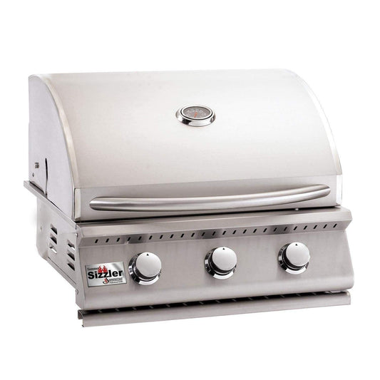 Summerset Sizzler Stainless Steel 26 Inch Natural Gas Propane Built in Grill - CookCave