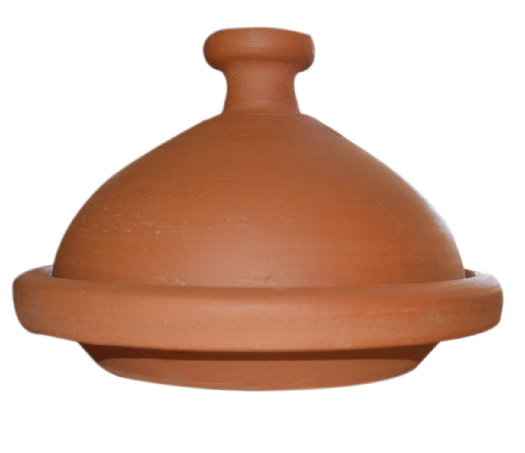 Moroccan Large Lead Free Cooking Tagine None Glazed 12 Inches Authentic Food - CookCave