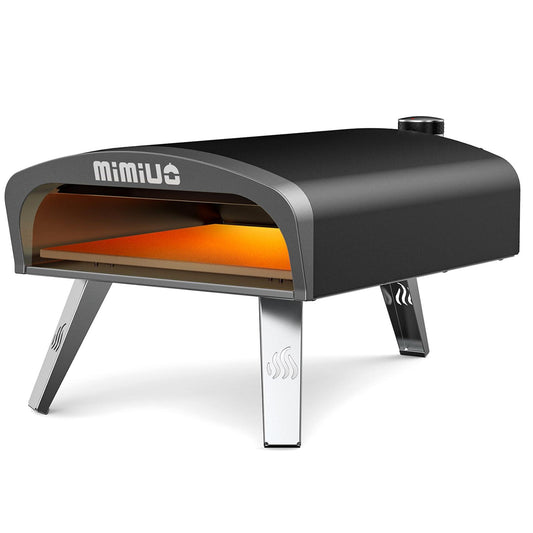 Mimiuo Gas Pizza Oven Outdoor - Portable Propane Pizza Ovens for Outside - Professional Pizza Stove with 13 inch Pizza Stone, Ideal for Any Outdoor Kitchen - CookCave
