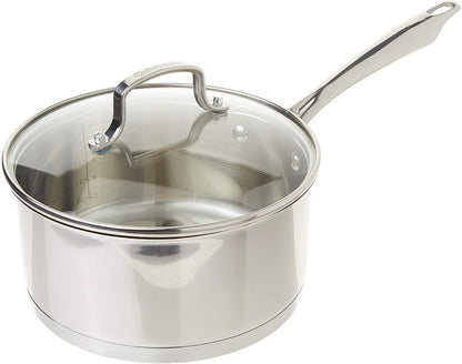 Cuisinart Professional Stainless Saucepan with Cover, 3-Quart, Stainless Steel - CookCave