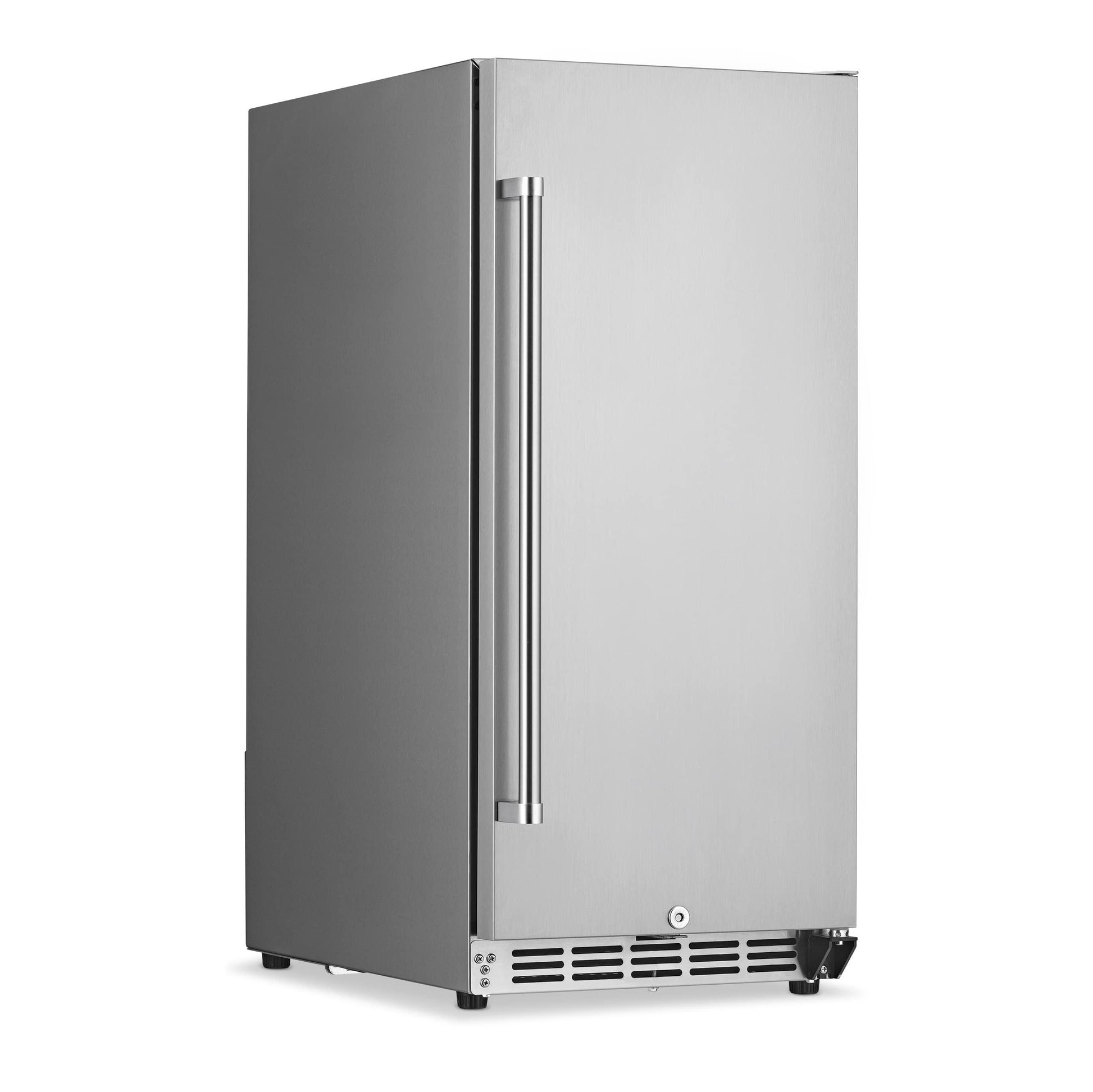 NewAir 15" Commerical Beverage Refrigerator | Weatherproof Stainless Steel Fridge | Built-In or Freestanding Outdoor Patio Fridge For Beer, Wine, Food NCR032SS00 - CookCave