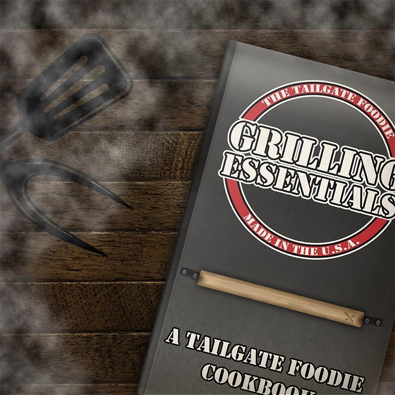 THE TAILGATE FOODIE 8pc Grill Essentials Gift Set with 6 Secret BBQ Seasonings for Ribs, Pork, Brisket, Chicken, Fish, Steak - CookCave