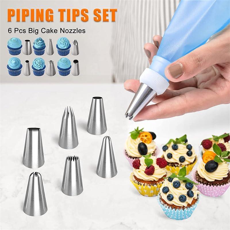 Cake Decorating Supplies, 121-Piece Piping Bags&Tips Set Cake Decorating Kit with with 42 Icing Tips Cake Decorating Kit with Frosting Tips&Bags Cupcake Decorating Kit Cookie Decorating Supplies - CookCave