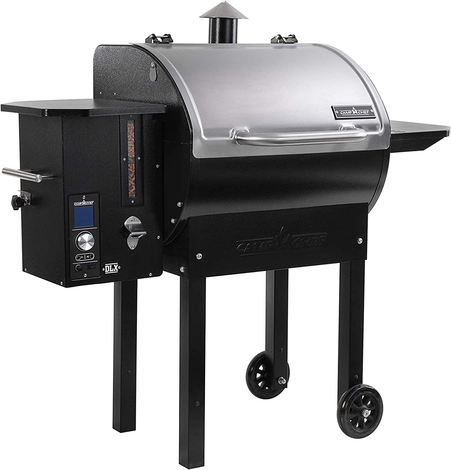 Camp Chef SmokePro DLX Pellet Grill w/New PID Gen 2 Digital Controller - Stainless Steel - CookCave