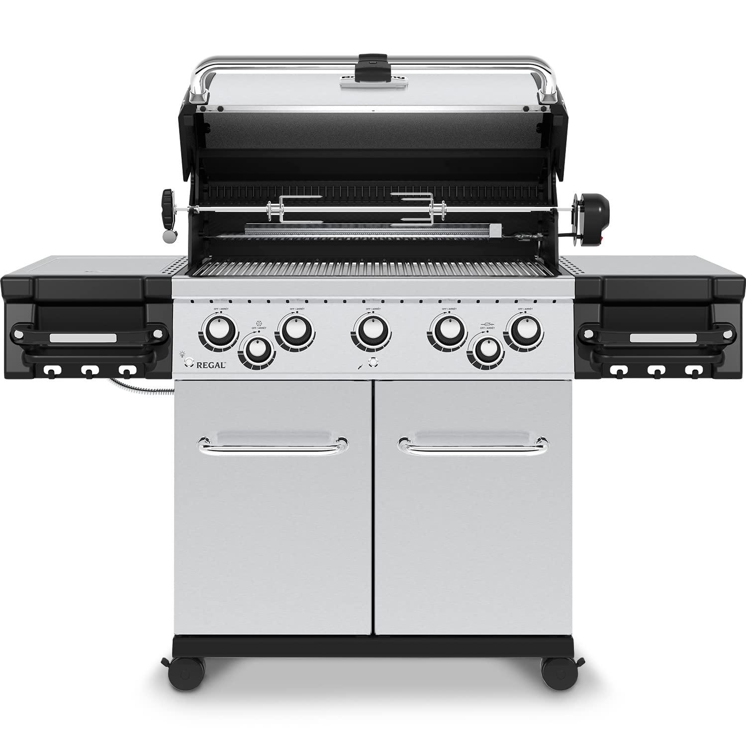 Broil King Regal S 590 Pro Natural Gas Grill - Premium 5-Burner Stainless Steel BBQ - CookCave