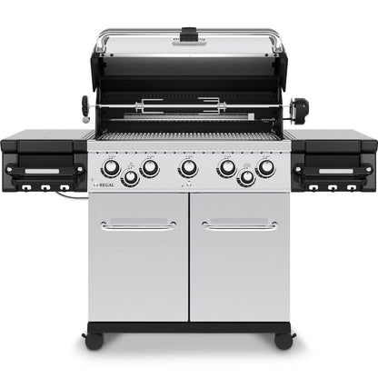 Broil King Regal S 590 Pro Natural Gas Grill - Premium 5-Burner Stainless Steel BBQ - CookCave