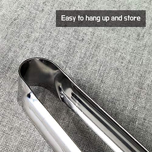 3 Pcs Stainless Steel Kitchen Tongs for Cooking, BBQ, Grilling, Barbeque Food Tong 7.9 Inch - CookCave