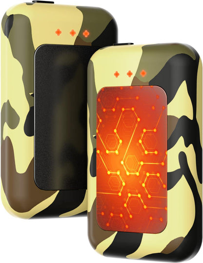 Electric Hand Warmers Rechargeable 2 Pack, 6400mAh Rechargeable Hand Warmer, 16 Hrs Portable Hand Warmer for Outdoor Camping Hunting Golf Accessories, Gifts for Women Men - Camouflage - CookCave
