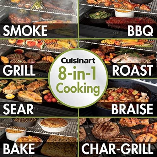 Cuisinart CPG-700 Grill and Smoker, 52"x24.5"x49.3", Deluxe Wood Pellet Grill & Smoker - CookCave