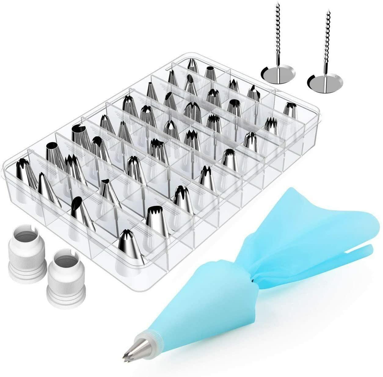 14Pcs Cake Decor Supplies Kit, Cake DIY Decorating Set, Baking Supply (14Pcs - Piping Nozzle) - CookCave